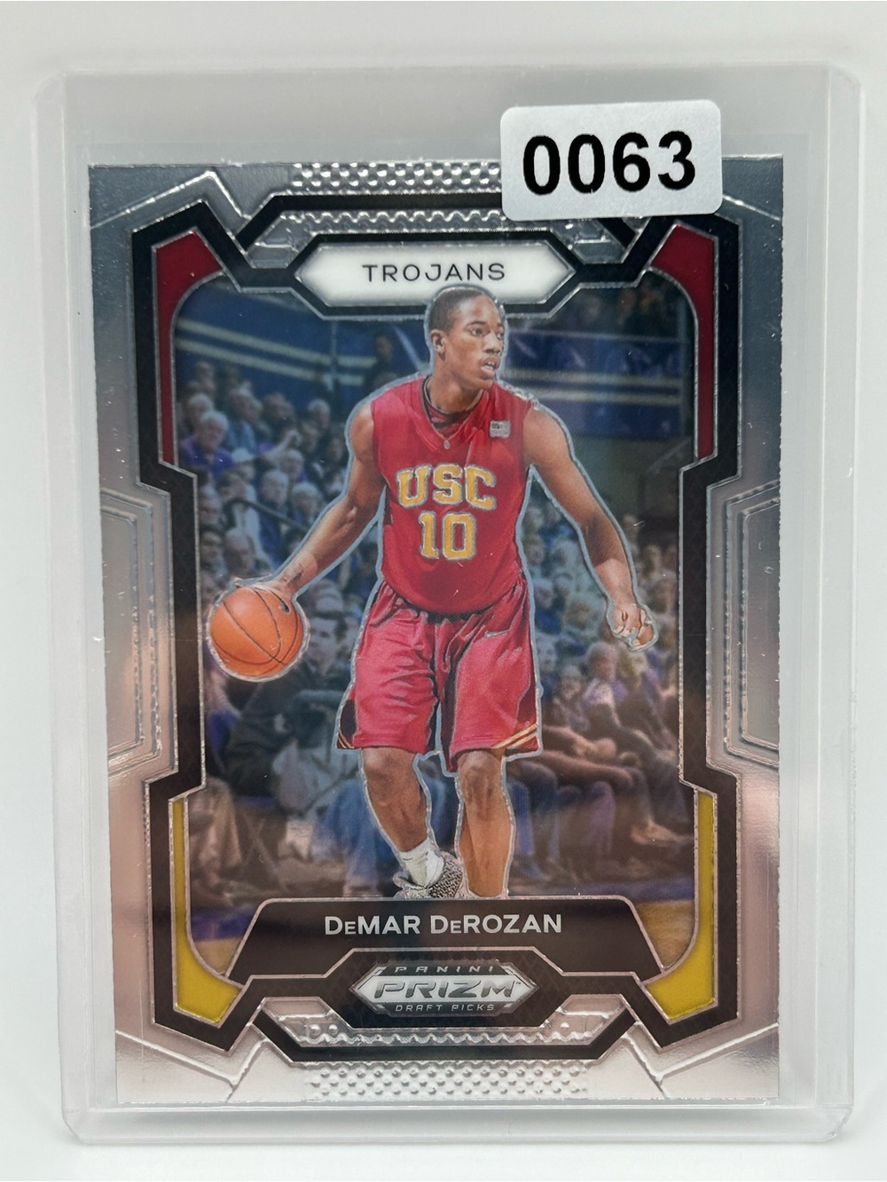 DeMar DeRozan USC Trojans Panini Prizm Draft Picks Basketball Card 🏀 *scratched